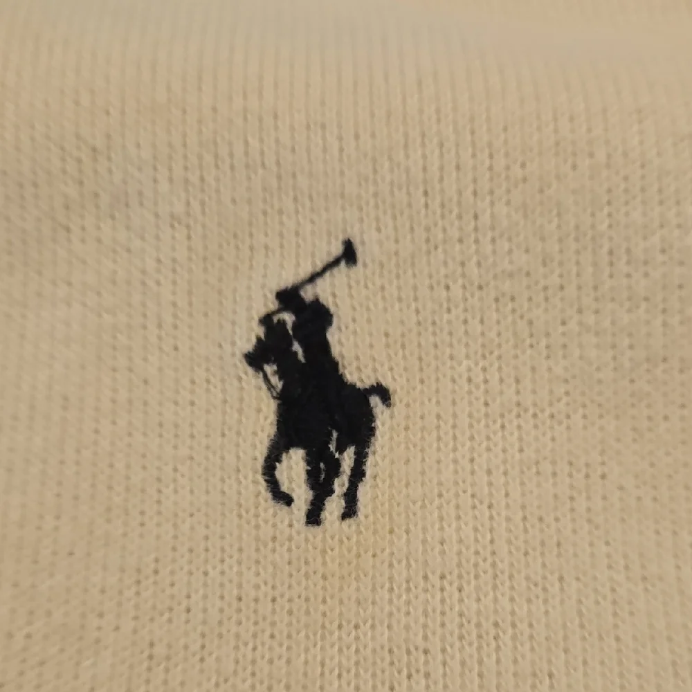 Polo by Ralph Cream Zip-Up Sweater for Men